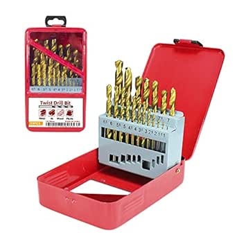 HSS‑TiN Drill Bit Set (1–10 mm)