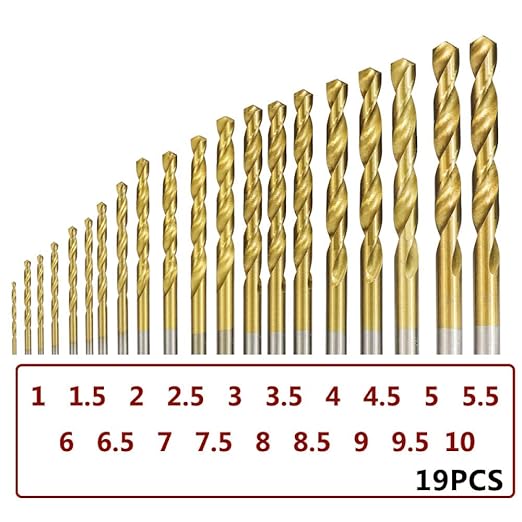 HSS‑TiN Drill Bit Set (1–10 mm) - Image 2