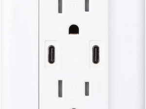 Wall Power Outlet with Dual USB‑A/C